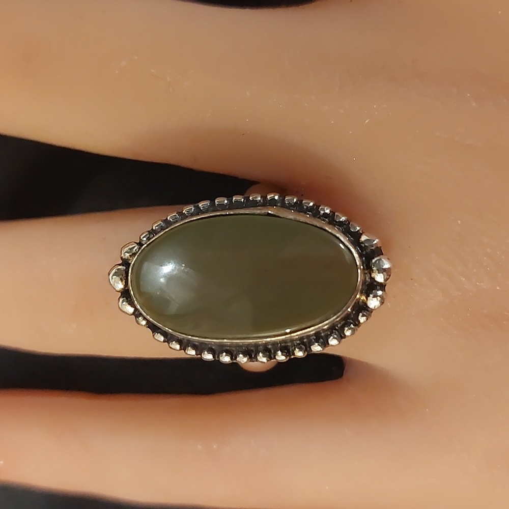 Chalcedony Gemstone Ring - Adjustable - image 6